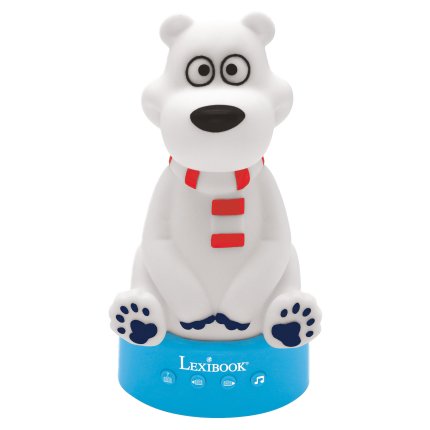 Lexibook Geschichtenerzählender EisBär Design-LED-Nachtlicht